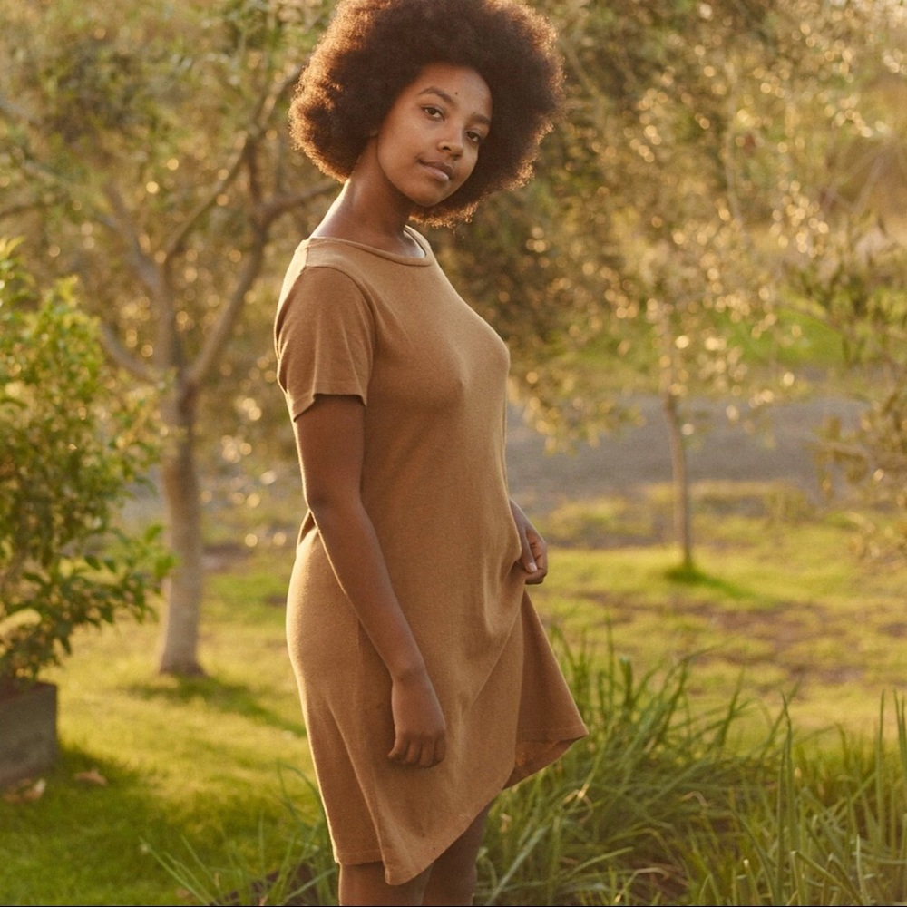 Jungmaven Rae Line Dress in Coyote